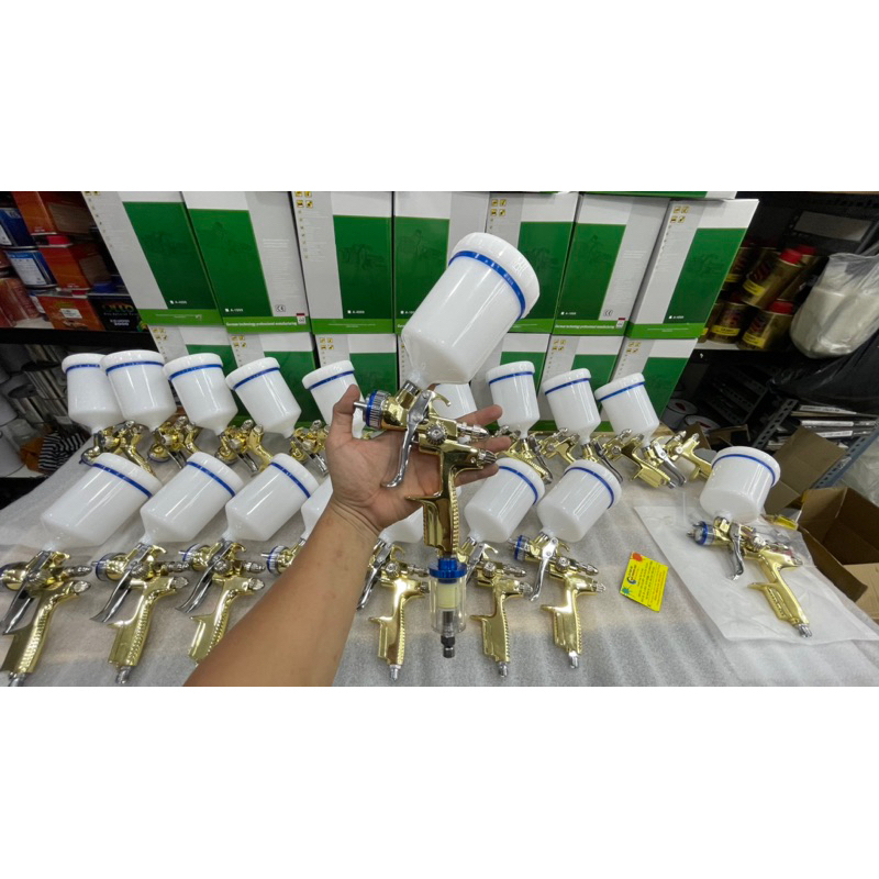 Súng Phun Sơn 1.3mm 10 lỗ  Gold MaiThànhĐạt