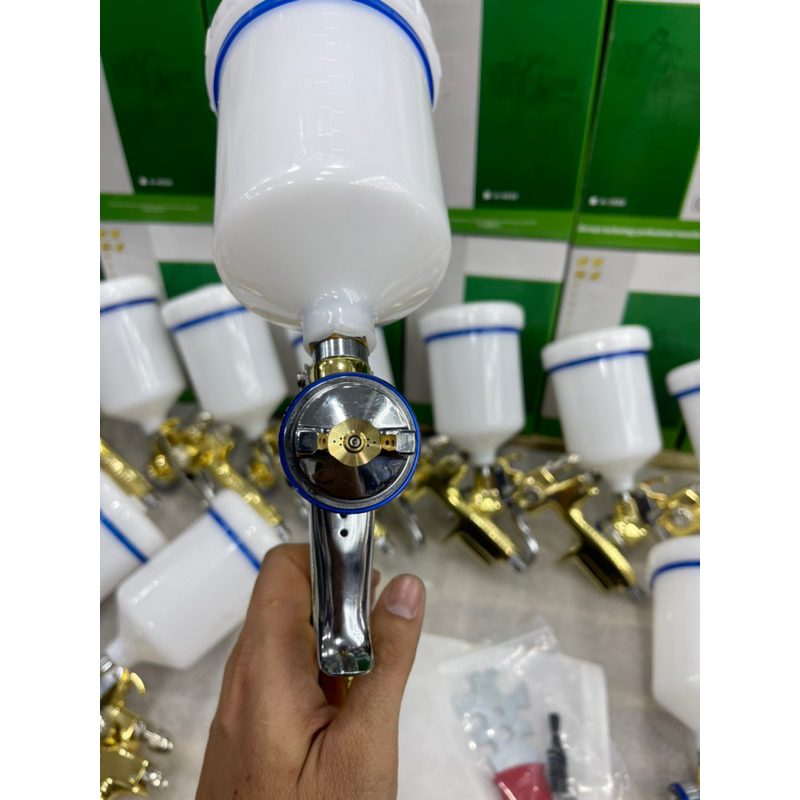 Súng Phun Sơn 1.3mm 10 lỗ  Gold MaiThànhĐạt