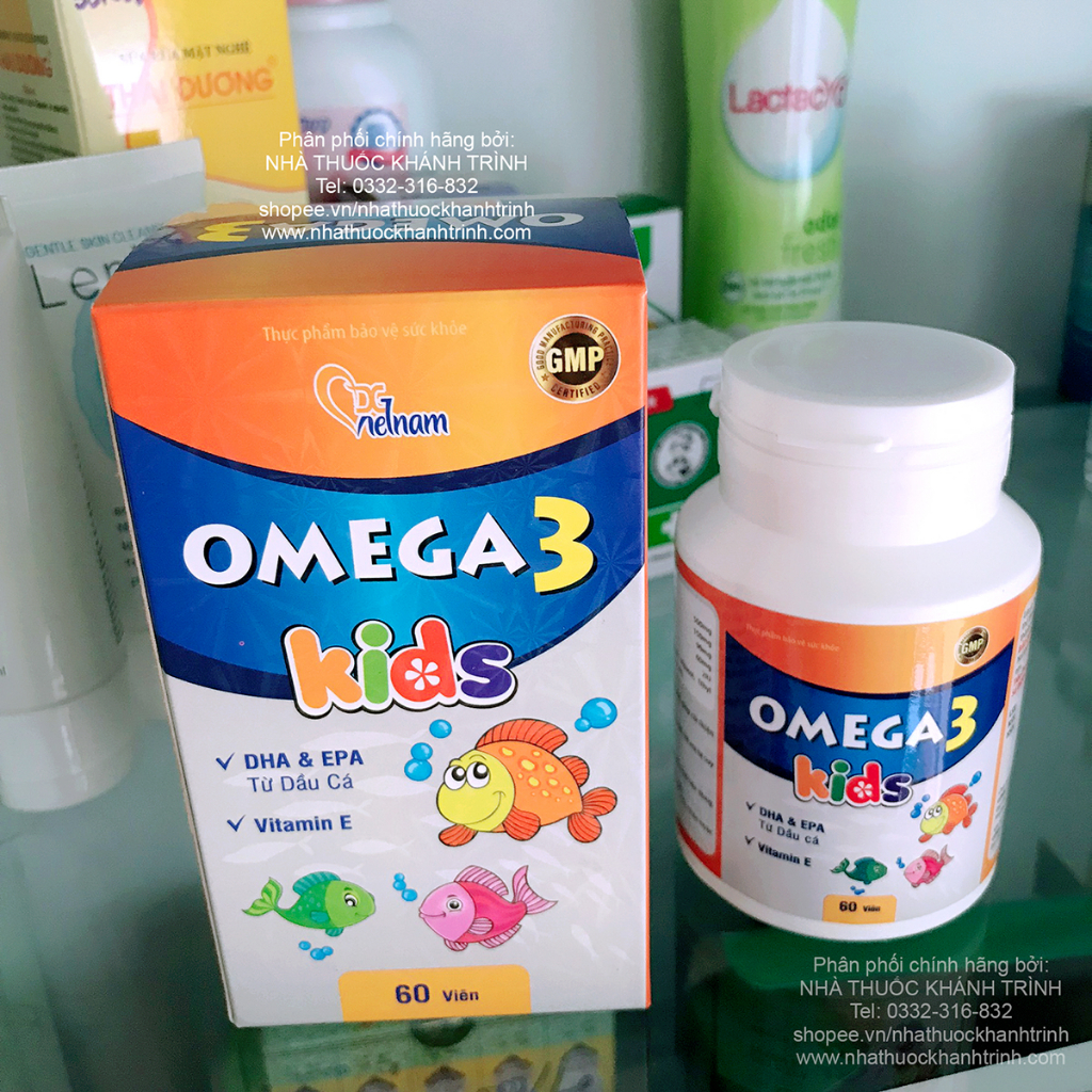 Viên dầu cá trẻ em Omega 3 Kids hộp 60 viên nang