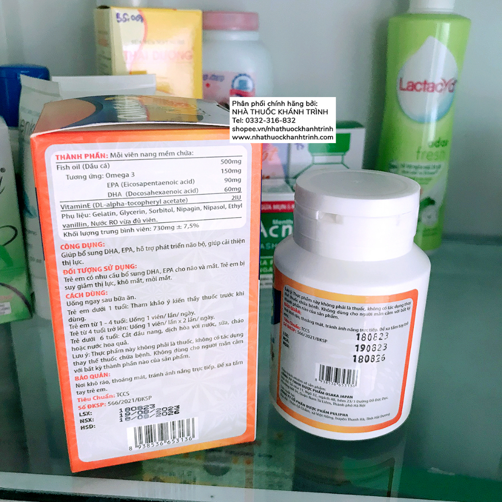 Viên dầu cá trẻ em Omega 3 Kids hộp 60 viên nang