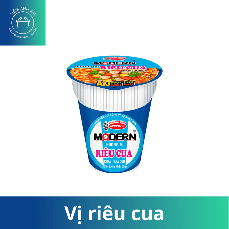 Mì ly Modern Acecook thơm ngon các vị 65g