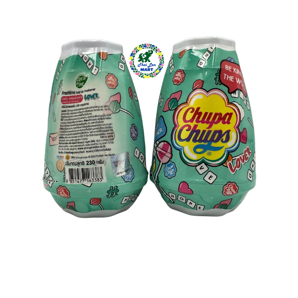 Sáp thơm chupa chups khử mùi thơm phòng xe hàng nội địa chính hãng thái lan 230g