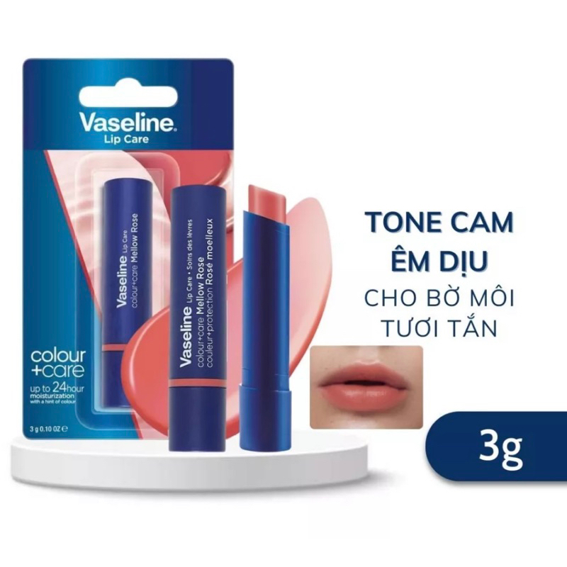 Son dưỡng môi có màu Vaseline Colour+Care 3g