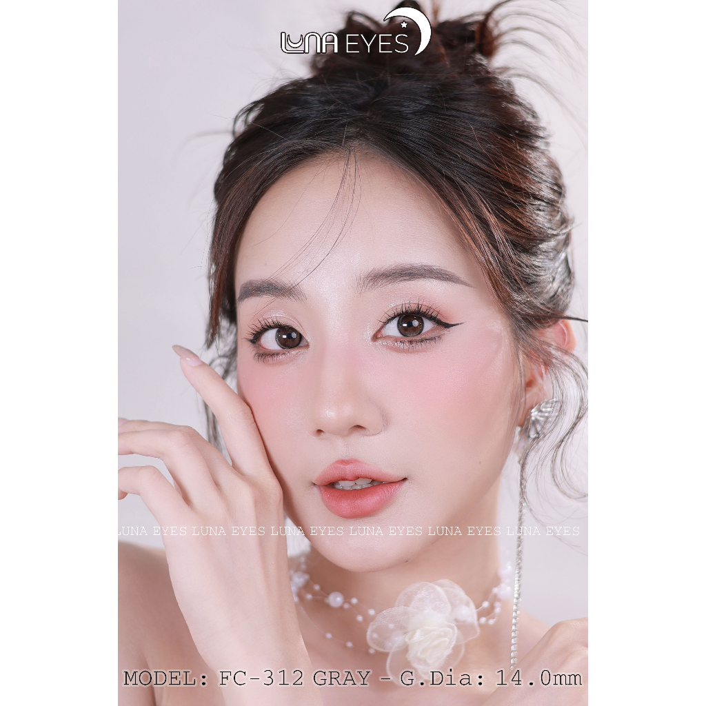 Kính áp tròng LUNA EYES FC-312 GRAY - Lens size nhỏ