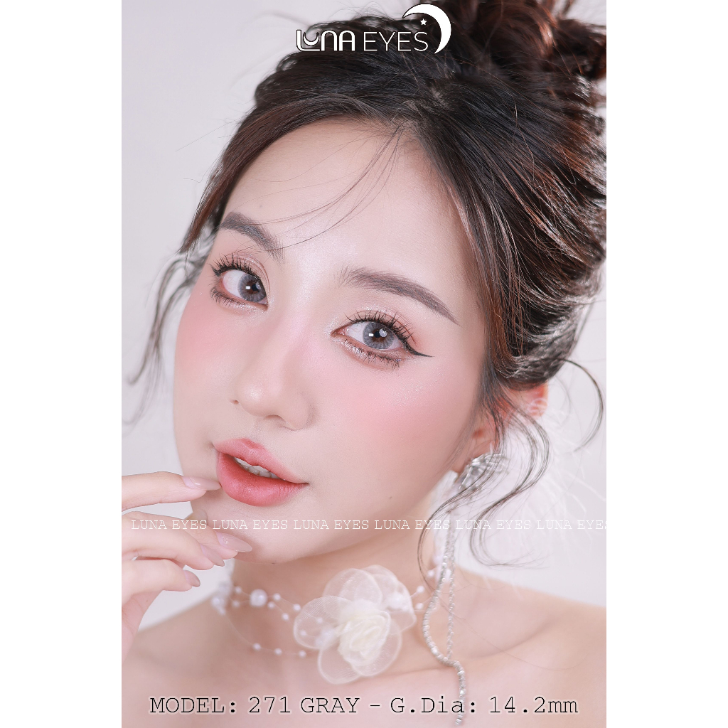 Kính áp tròng LUNA EYES 271 GRAY - Lens size vừa