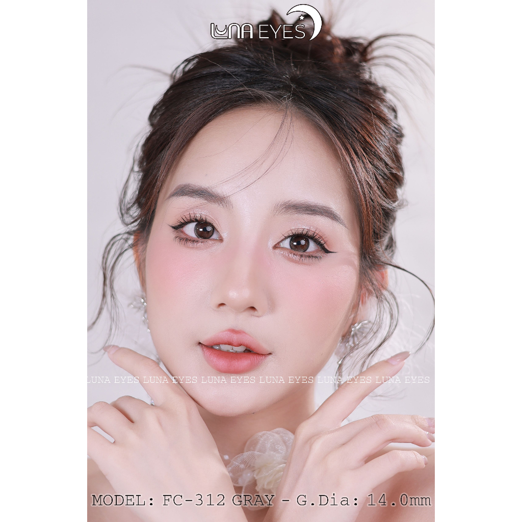 Kính áp tròng LUNA EYES FC-312 GRAY - Lens size nhỏ