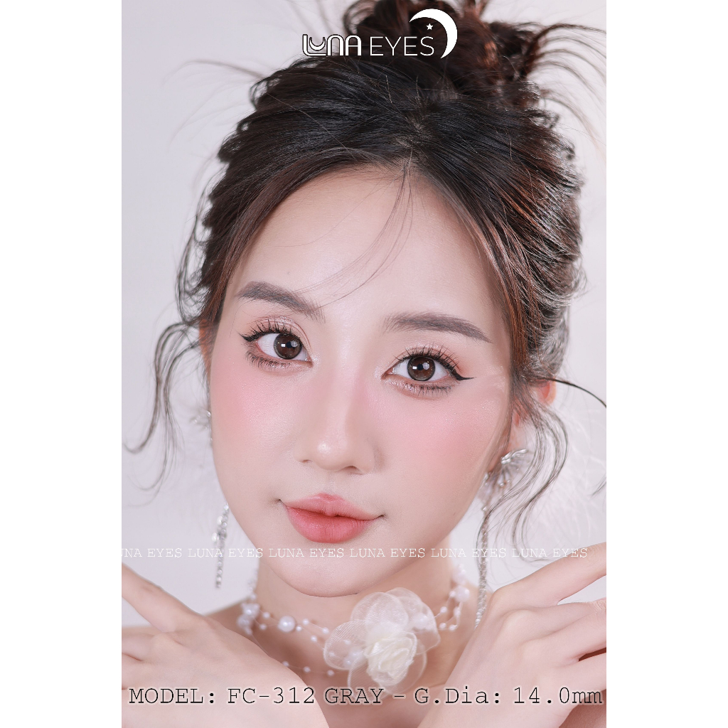 Kính áp tròng LUNA EYES FC-312 GRAY - Lens size nhỏ