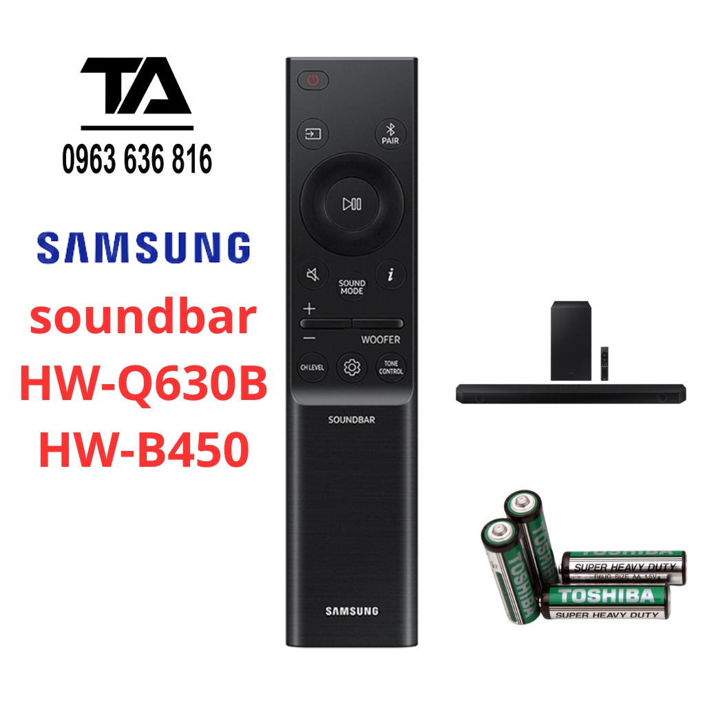 Remote loa Samsung, Điều khiển loa soundbar Samsung HW-Q630B HW-A450 Q700 chính hãng