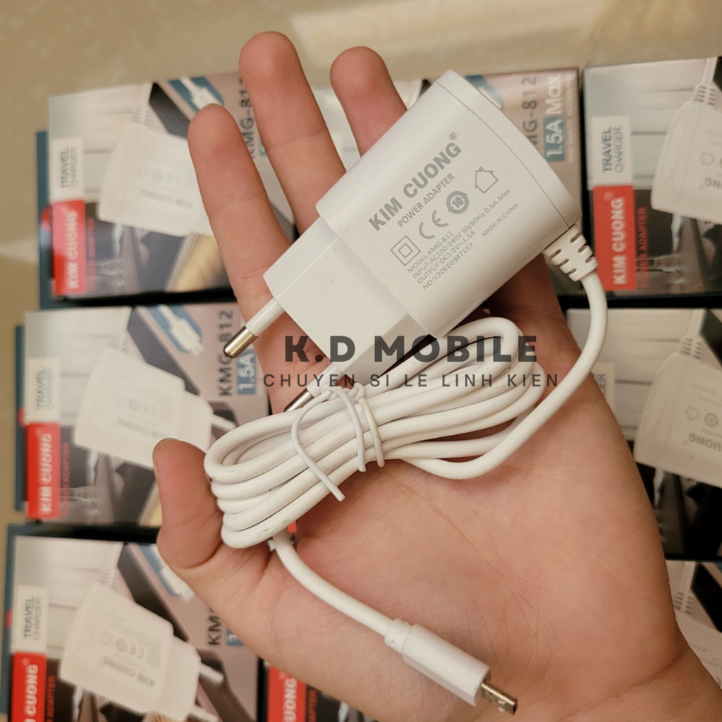 Bộ sạc chân dẹt cho máy Nokia, sạc chân dẹt hiệu kim cương KMG-812  - Shop Dung