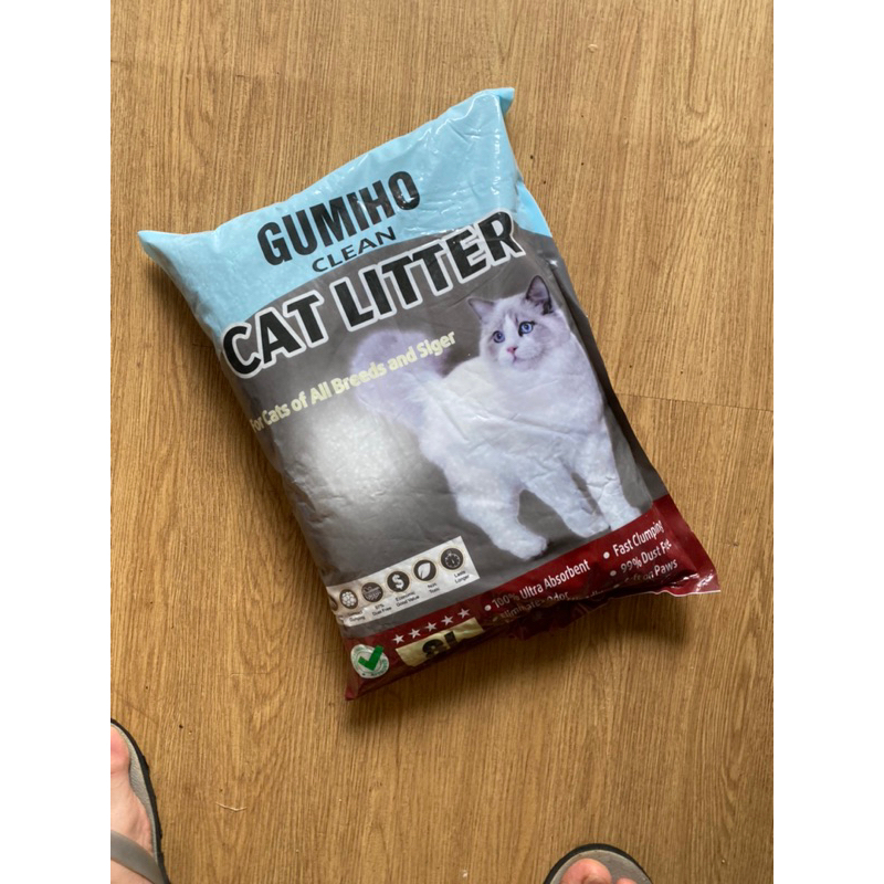 Cát đất sét cho mèo Gumiho 8L 4kg vón tốt