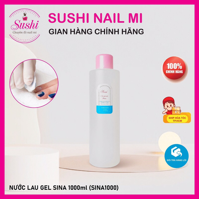 Nước chùi gel Sina dung dịch lau gel nail - Sushi nail mi