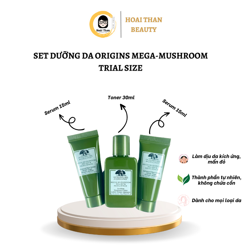 BỘ DƯỠNG DA NẤM ORIGINSSS CHO DA NHẠY CẢM