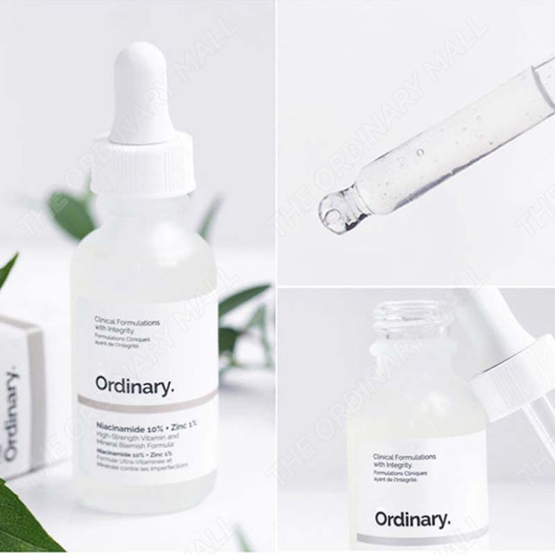 Serum the ordinary Niacinamide 10% + Zinc 1% Serum dưỡng da phục hồi da chính hãng
