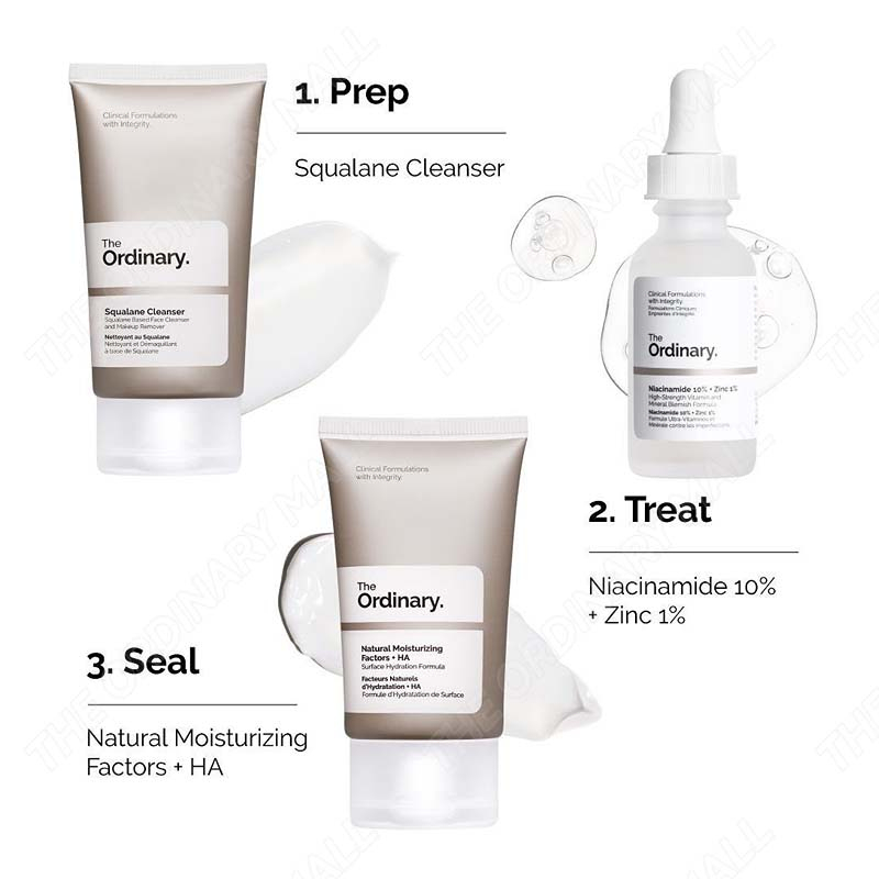 Serum the ordinary Niacinamide 10% + Zinc 1% Serum dưỡng da phục hồi da chính hãng