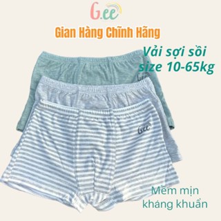 Set 3 Quần Shịp Đùi Bé Trai, Quần Lót Trẻ Em Cạp Nhỏ Vải Sợi Sồi Cao Cấp Mềm Mịn Kháng Khuẩn