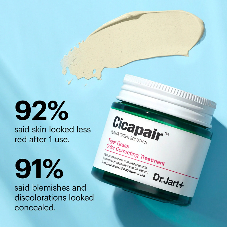 Kem dưỡng nâng tone DR.JART Cicapair Tiger Grass Color Correcting Treatment