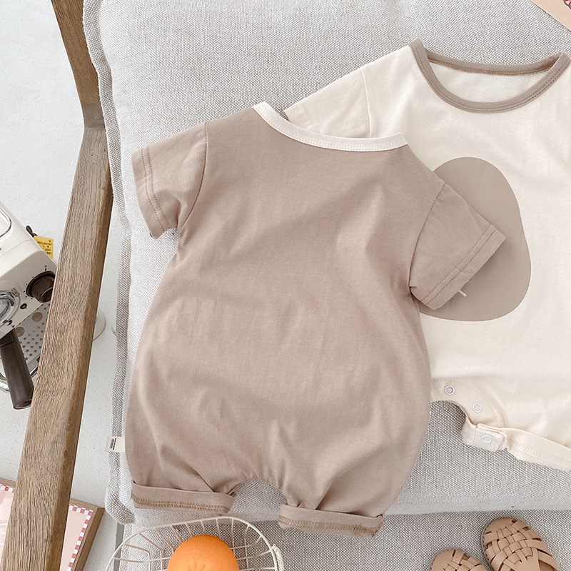 Body Đùi In Hình Đáng Yêu Cho Bé Phong Cách Hàn Quốc, Bộ Liền Thân Cộc Tay Cho Bé Trai Bé Gái, Bodysuit Sơ Sinh 3-12kg