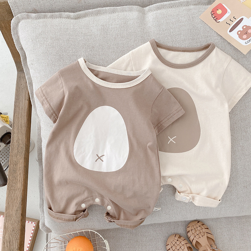 Body Đùi In Hình Đáng Yêu Cho Bé Phong Cách Hàn Quốc, Bộ Liền Thân Cộc Tay Cho Bé Trai Bé Gái, Bodysuit Sơ Sinh 3-12kg