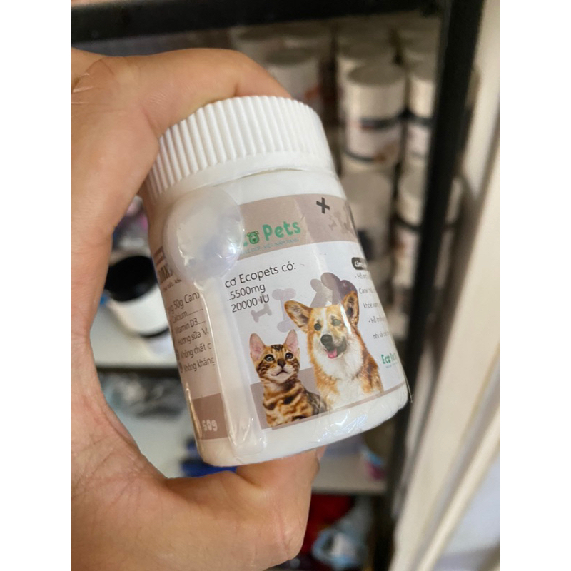 Canxi cho chó mèo, Canxi hữu cơ, hấp thu nhanh gói 5gr