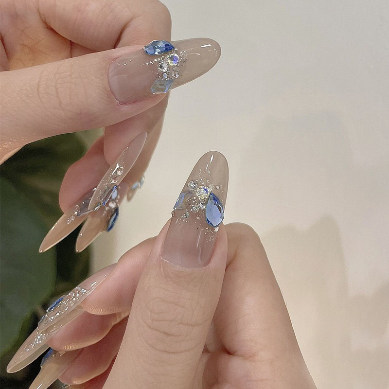 Set 100 viên đá chân bằng trang trí móng tay size trung