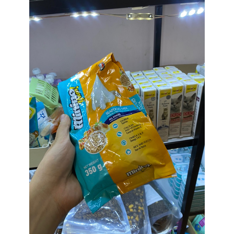 Hạt cho mèo, Hạt Minino Yum 350gr cho mèo mọi lứa tuổi