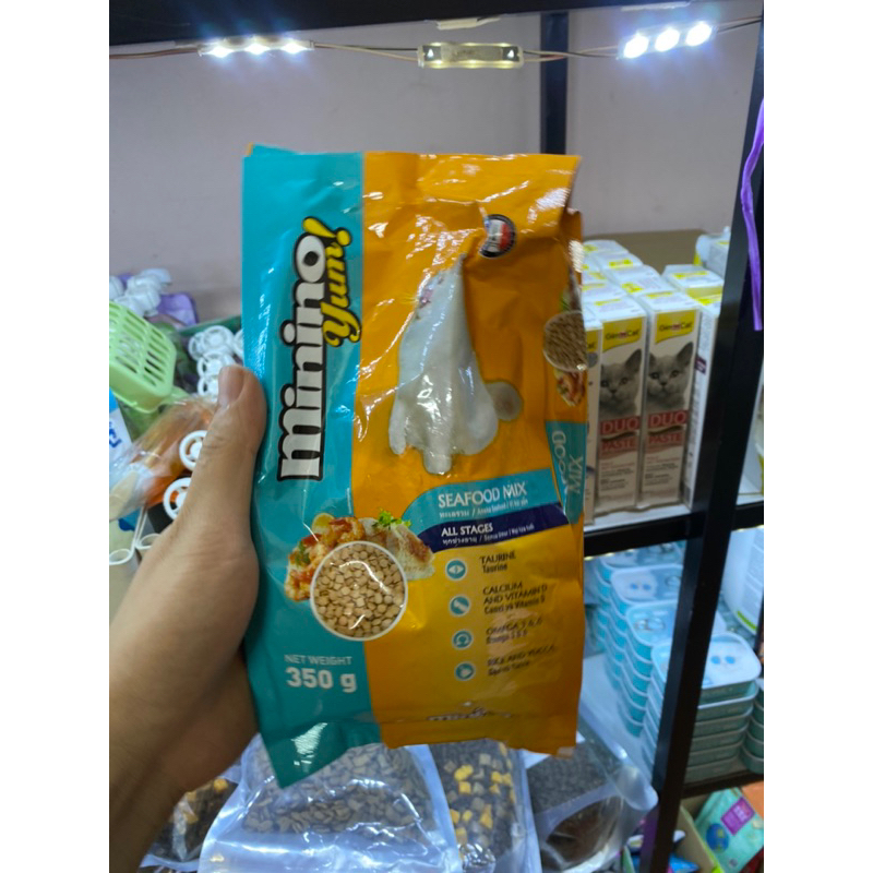 Hạt cho mèo, Hạt Minino Yum 350gr cho mèo mọi lứa tuổi