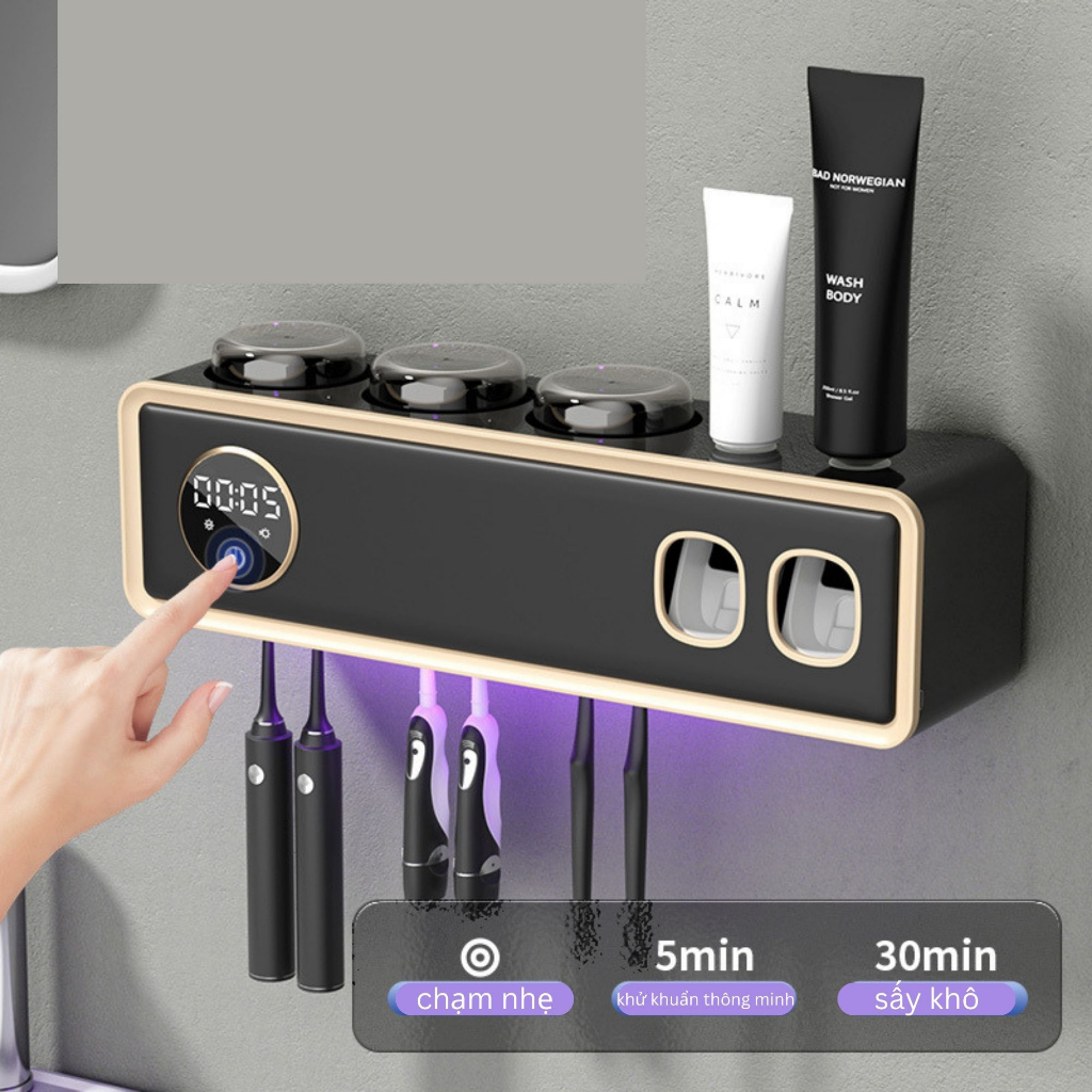 Máy tiệt trùng bàn chải và nhả kem đánh răng KATIN cao cấp