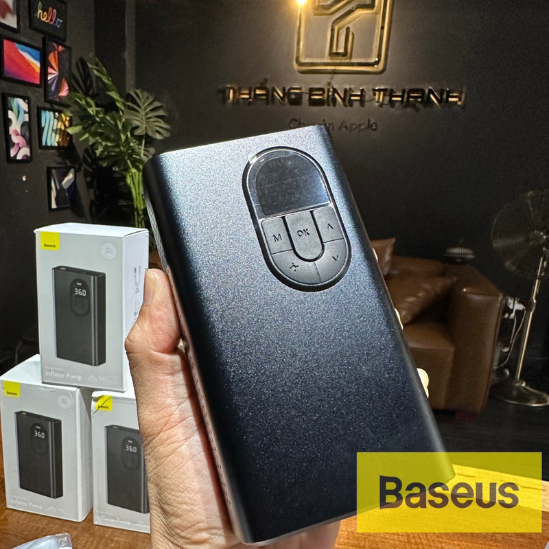 Bơm lốp ô tô xe máy dùng Pin Baseus Energy Source Inflator Pump