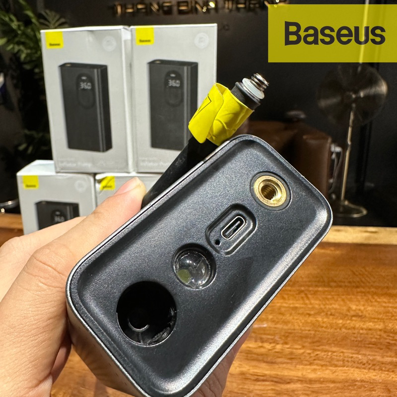 Bơm lốp ô tô xe máy dùng Pin Baseus Energy Source Inflator Pump