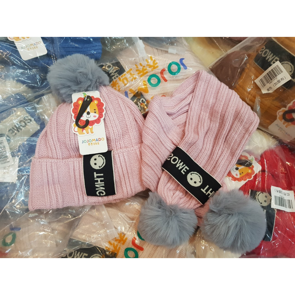 SET MŨ LEN + KHĂN LEN MINKBABY CHO BÉ 1-4 TUỔI