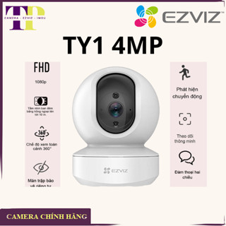 [TẶNG KÈM CHÂN ĐẾ] Camera IP Wifi (Hikvision) Ezviz TY1 4MP - Độ Phân Giải 2K