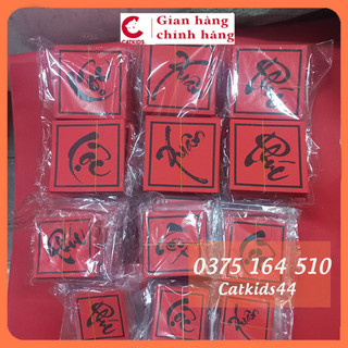 Chữ tết, xuân, phúc, lộc, thọ trang trí hình vuông, chữ thư pháp trang trí tết