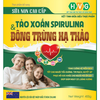 Sữa non cao cấp Tảo xoắn Spirulina Đông trùng hạ thảo