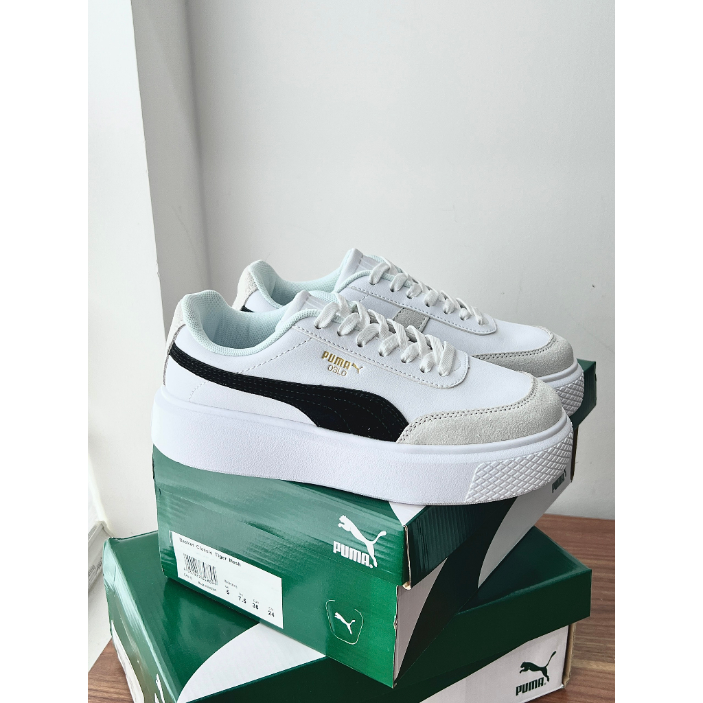 Giày Puma Oslo Maja Trắng Đen Cao Cấp [FULLBOX BẢO VỆ]