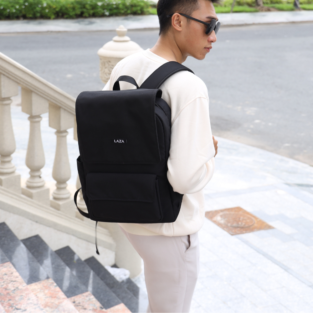Balo laptop nam nữ thời trang LAZA Lucid Backpack 585 - Chất liệu canvas trượt nước - Premium collection