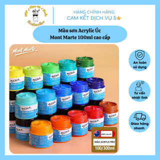 Màu acrylic 3D Mont Marte cao cấp của ÚC 100ml,màu nước vẽ giầy, tranh tường, mọi chất liệu Touchcoolvn - B26