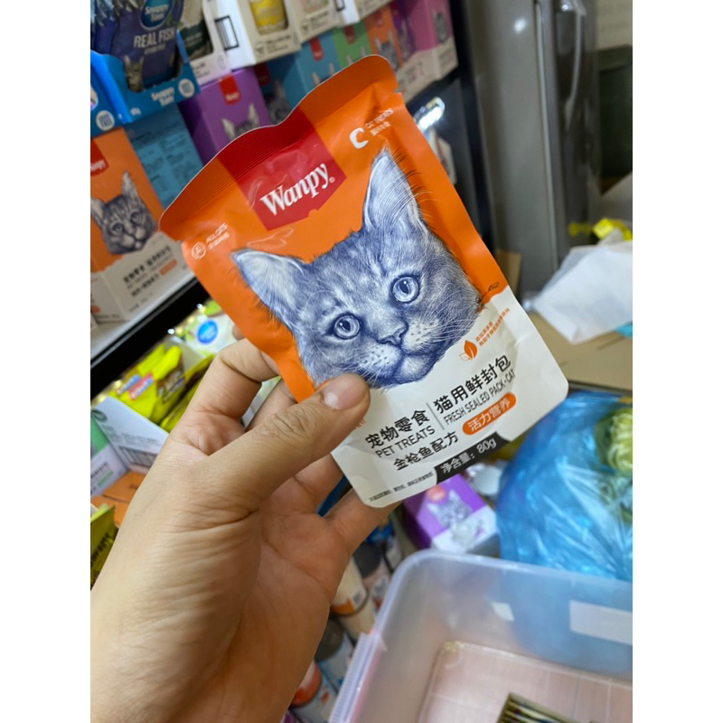 Pate Wanpy 80gr dành cho mèo mix lộn xộn