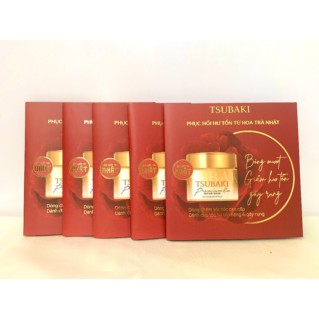 Combo Gội Xả Phục hồi hư tổn Tsubaki Premium EX Intensive Repair và Mặt nạ tóc Tsubaki