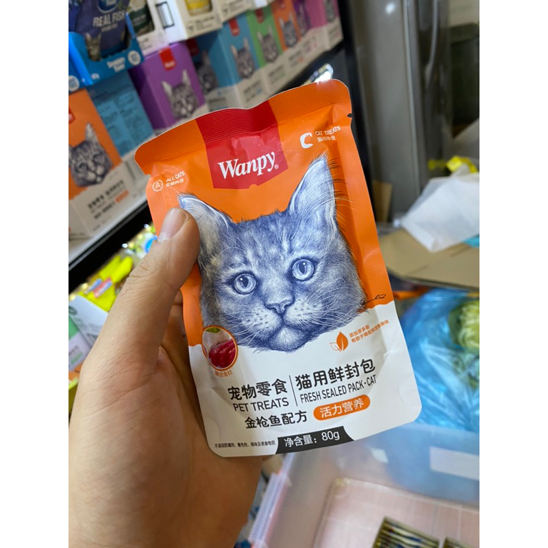Pate Wanpy 80gr dành cho mèo mix lộn xộn