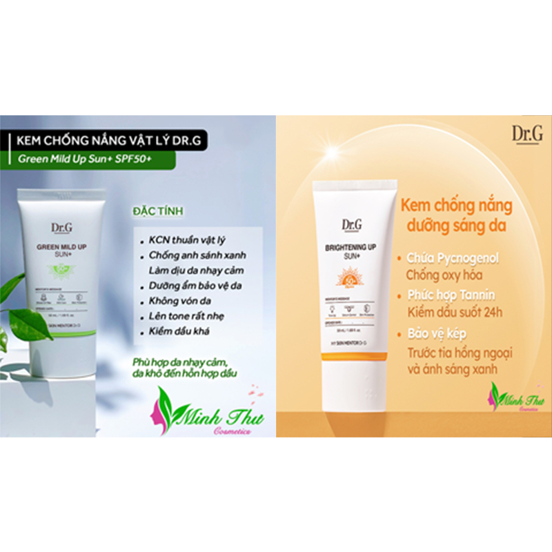 Kem chống nắng dưỡng sáng da Dr.G Brightening Up Sun+ SPF50+ PA+++ 50ml
