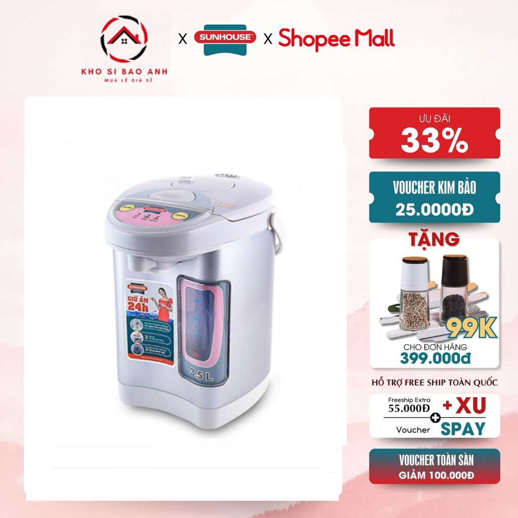 Bình thủy điện Sunhouse SH 1535 3.5 lít