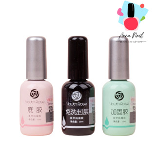 Chai Sơn Base Top Cứng Hoa Hồng, Sơn Liên Kết Móng 15mlin Chính Hãng\"