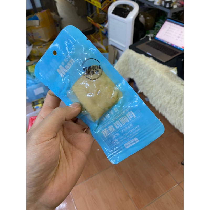 Ức gà hấp masti cho chó mèo 40gr m86pet