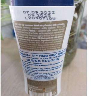 Đường ăn kiêng của Đức : SUCOFIN (Huxol original cŭ) (1200 viên)