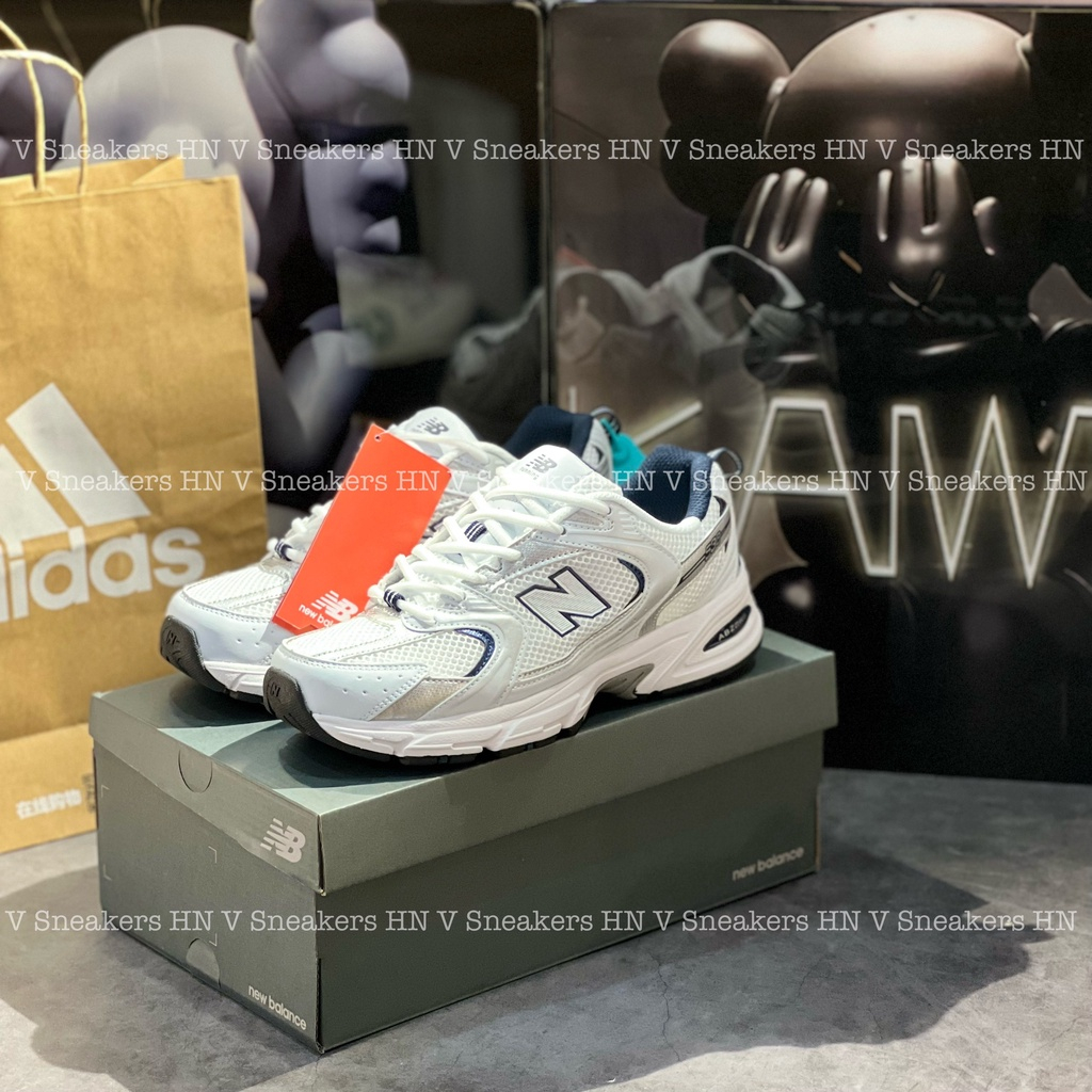Giày Thể Thao NB 530 White Silver NB Xám Bạc Newbalannce White Grey