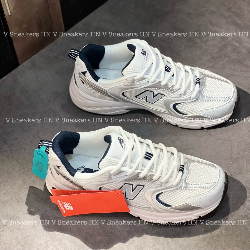 Giày Thể Thao NB 530 White Silver NB Xám Bạc Newbalannce White Grey
