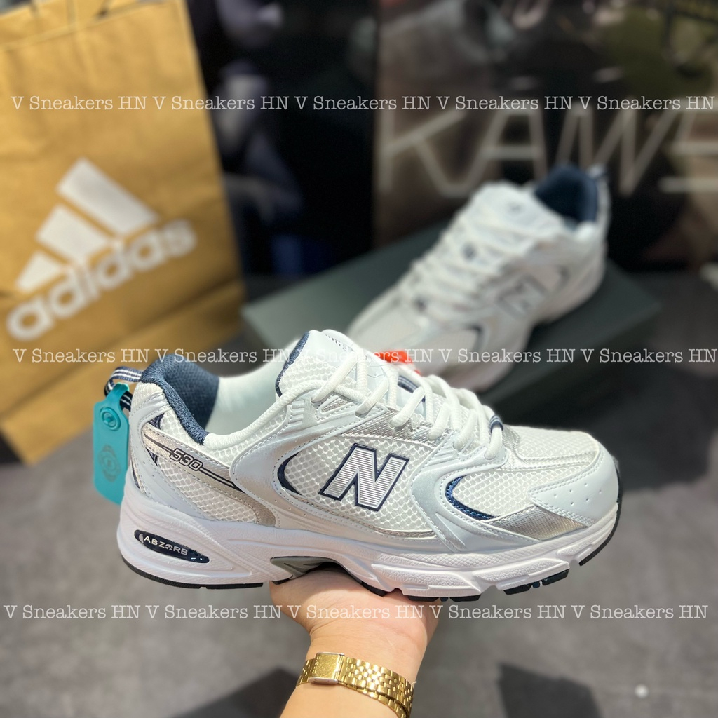 Giày Thể Thao NB 530 White Silver NB Xám Bạc Newbalannce White Grey