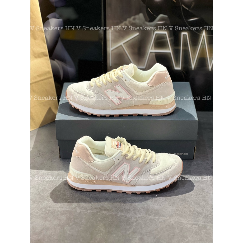 Giày New Balanc Grey Pink - NB 574 Xám/Hồng