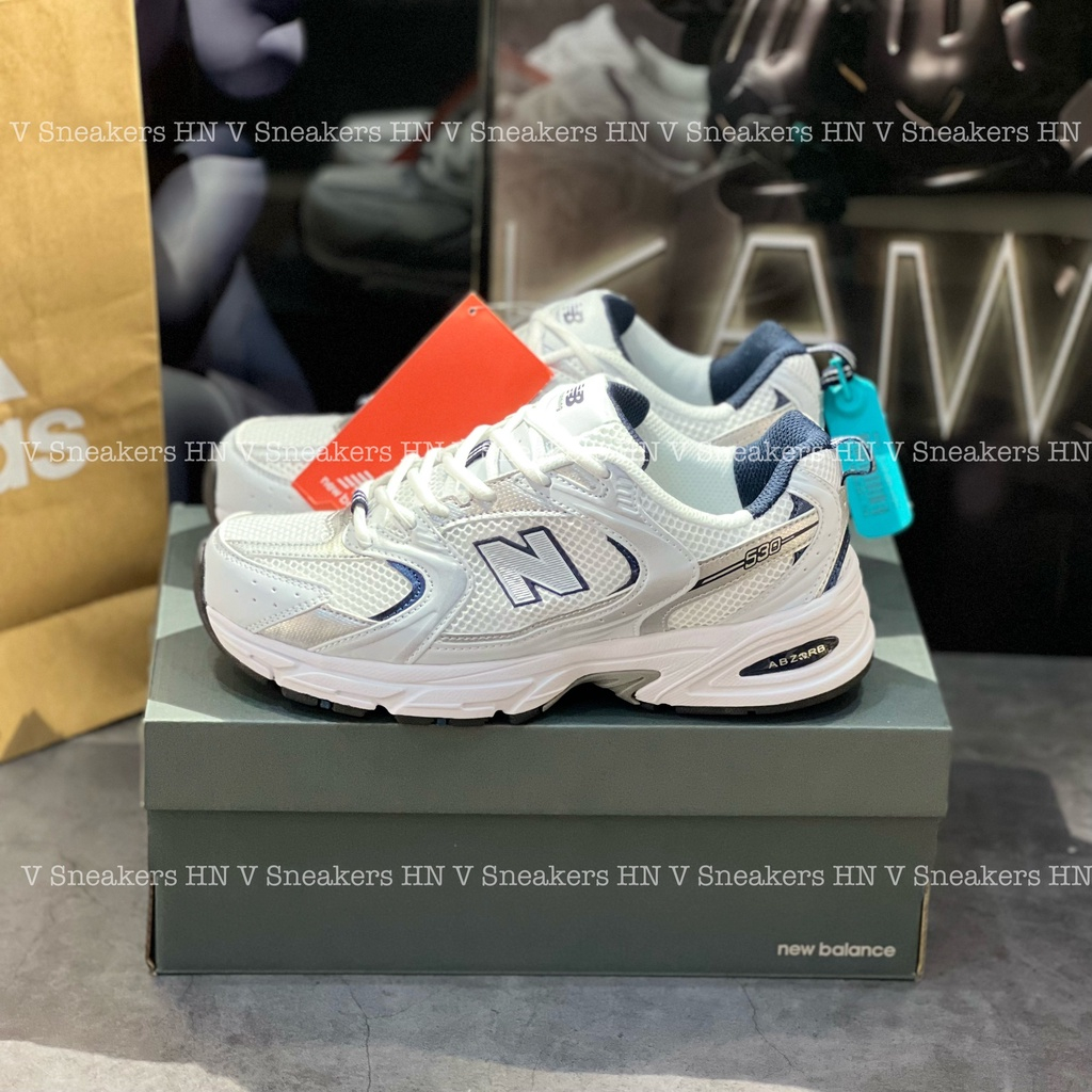 Giày Thể Thao NB 530 White Silver NB Xám Bạc Newbalannce White Grey