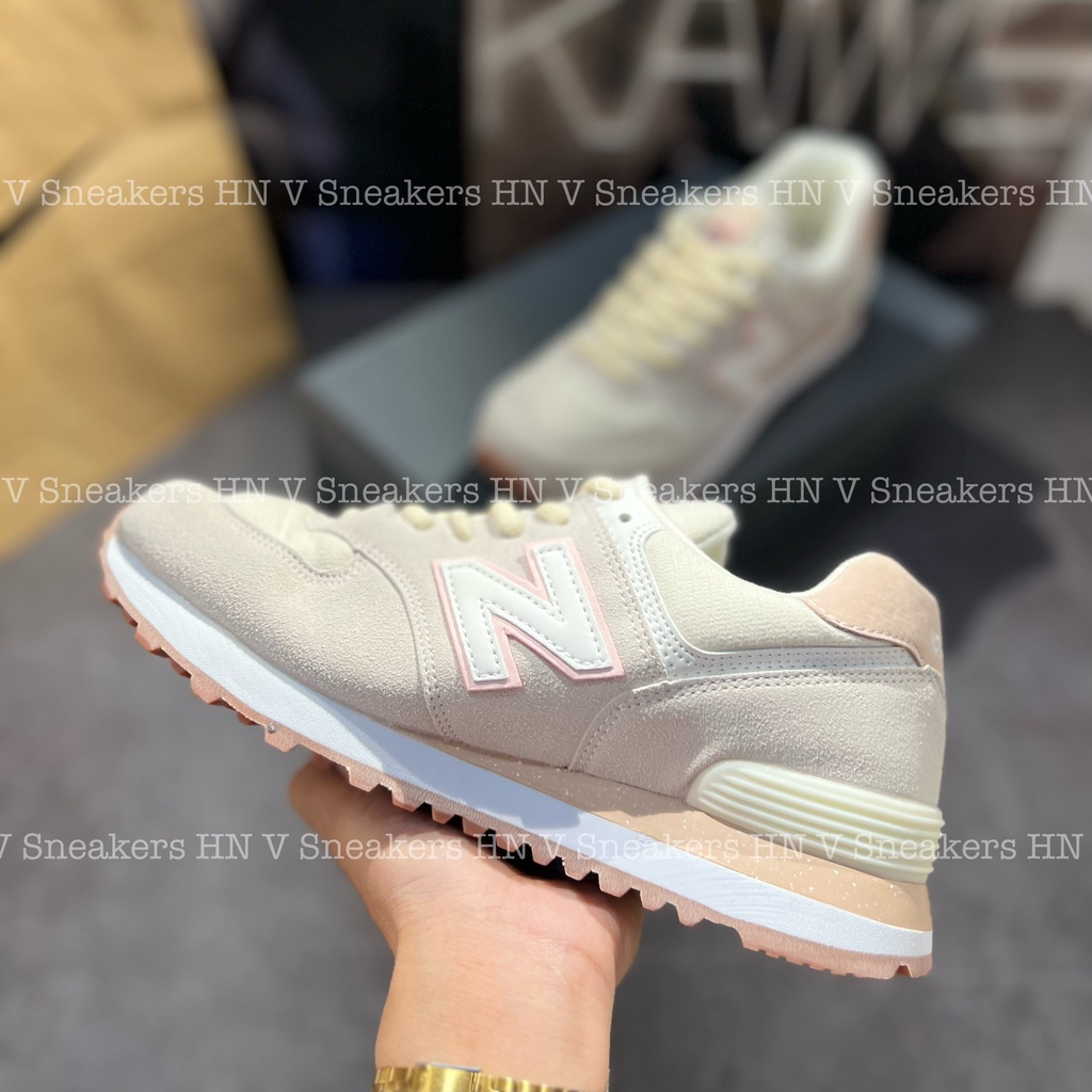 Giày New Balanc Grey Pink - NB 574 Xám/Hồng